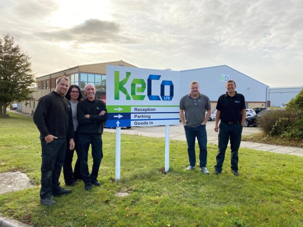 KeCo staff celebrating the company's success KeCo celebrates fourth birthday and sales growth