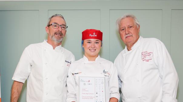 Brian Turner CBE, Jodie Cochrane and David Mulcahy