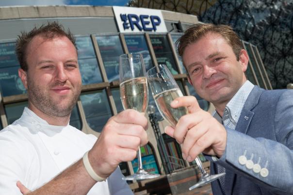 Searcys team at the REP head chef Paul Welburn with general manager Terry Davies