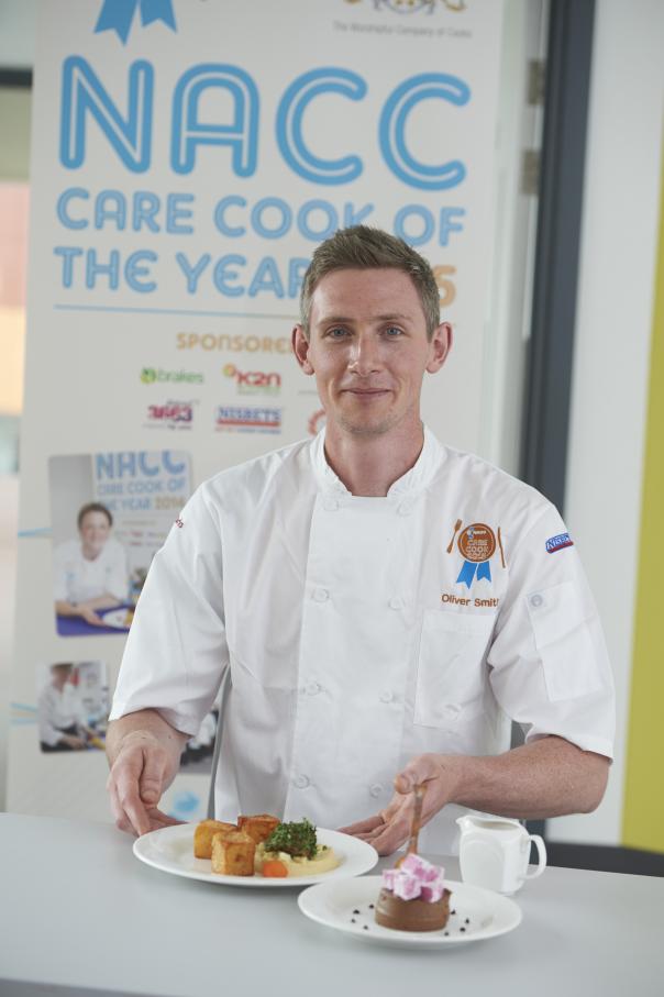 Oliver Smith, winner of NACC Care Cook of the Year Oliver Smith crowned UK care cook of the year