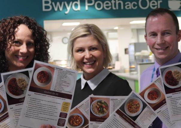 Sue Brierly-Hobson, head of dietetics for the central area, Roza Jozefowicz, dietitian assistant, and Karl Berry, catering manager Sue Brierly-Hobson, head of dietetics for the central area, Roza Jozefowicz, dietitian assistant, and Karl Berry, catering manager