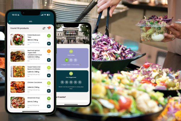 UCL becomes first university to pilot food carbon tracking app for students 