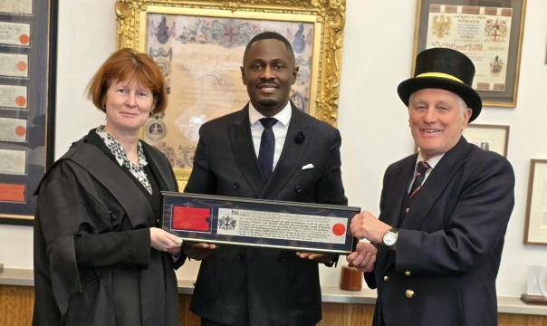Entrepreneur Tevin Tobun receives Freedom of the City of London Entrepreneur Tevin Tobun receives Freedom of the City of London