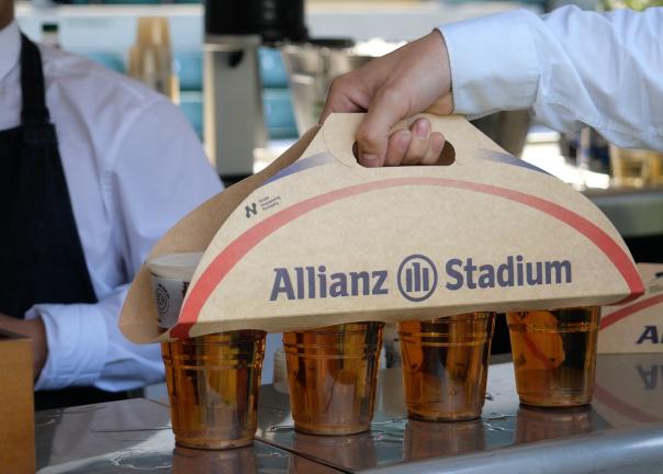 Allianz Stadium serves UK first plastic-free drinks carrier with Notpla Allianz Stadium serves UK first plastic-free drinks carrier with Notpla