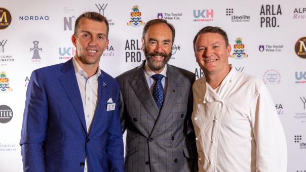 Robert Walton with judges Theo Randall and Simon King young chef young waiter robert walton theo randall simon king