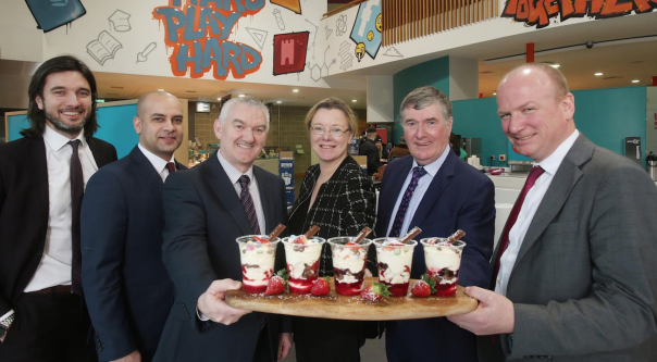 Pictured in the main student restaurant which has received a complete branding overhaul to become Urban Square Food Co