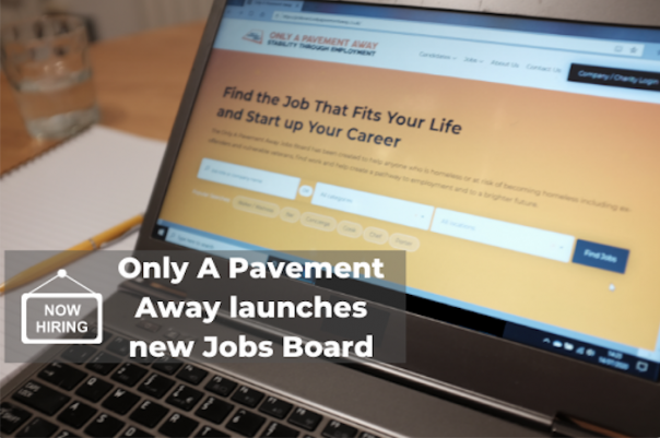 only pavement away jobs board hospitality charity
