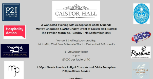 Charity event at Caistor Hall to raise money for Murray Chapman & MND Charity event at Caistor Hall to raise money for Murray Chapman & MND