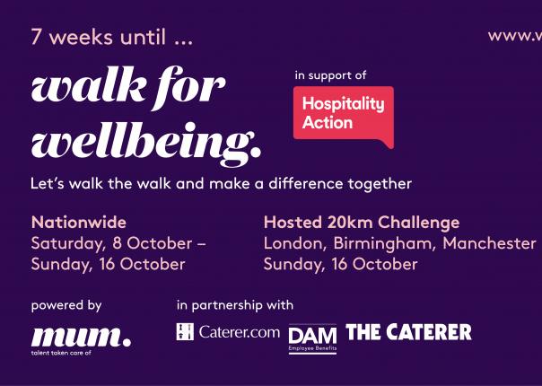 hospitality action walk for wellbeing charity fund-raising