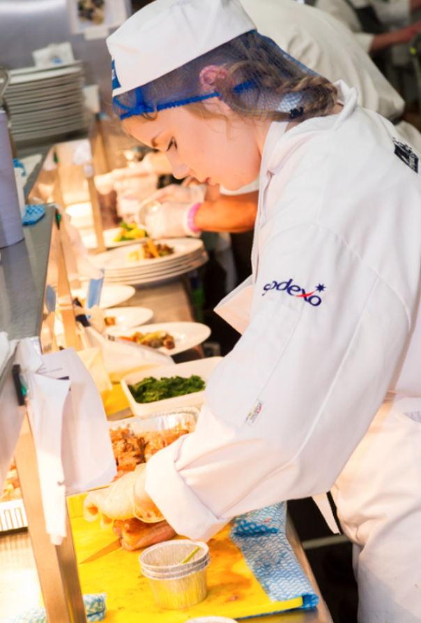 Bethan in the kitchen at Royal Ascot
