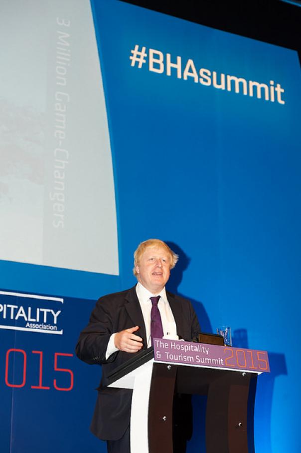 Boris Johnson addresses the BHA Summit Give us the tourism vat cut urges BHA
