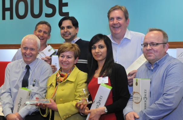 The winning team, the Caterers Linen Supply Association of Catering Excellence quiz night sees record entries