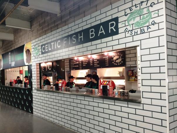Hoops Gourmet Pie Bar and the Celtic Fish Bar Hoops Gourmet Pie Bar Celtic Fish Bar Centerplate Celtic FC Celtic Park images
