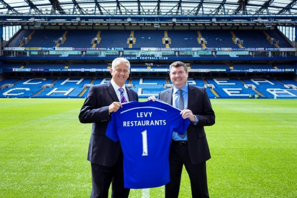 Image of Colin Bailey and Ron Gourley at Chelsea Football Club
