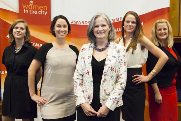 Women in the City: Lynne Maxwell, Naomi Bowman, Deborah Gill, Catharine Barras and Kim Swan Women in the City final 2014