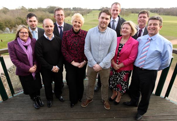 Leading local chef Josh Eggleton with the Palmer & Howells catering managers