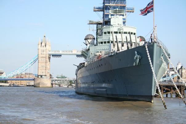 HMS Belfast is one of the branches of the Imperial War Museum