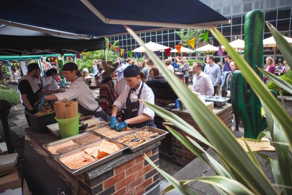 Catermasters 'Mexican Wave' event at Oxford University Press