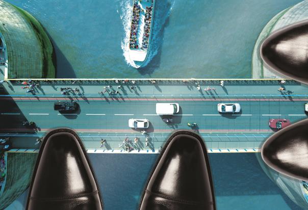 The walkway is 42 metres above ground level Event caterer Seasoned events portfolio tower bridge glass walkway