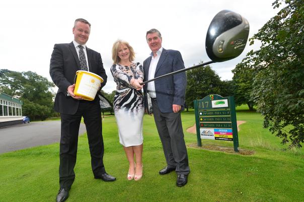 Cathal Geoghegan, managing director of the Mount Charles Group, Gillian Creevy, chief executive of Cancer Fund for Children and Trevor Annon, chairman on the Mount Charles Group
