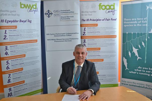 Mark Roscrow, director of Procurement Services at NWSSP Sustainable Fish Cities, NHS Wales, images