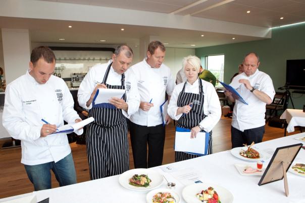 The judges deliberate at last year's final