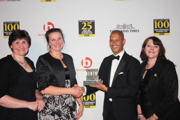The Connect Catering team at the awards ceremony