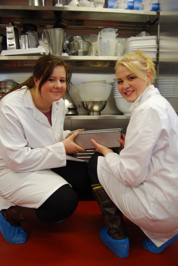 Entrepreneurial students Paula Lobb and Michelle Evans