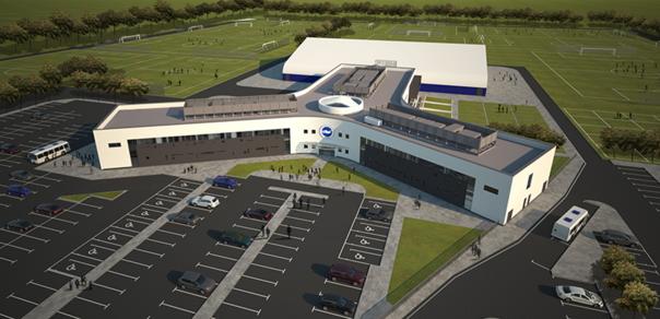 Artist's impression of Brighton's new £30m training ground Artist's impression of Brighton's new £30m training ground