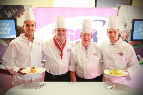 New head chef Welch with Sunderland players Jack Rodwell and Adam Johnson and colleague Patrick Lesca Sunderland AFC Jack Rodwell Adam Johnson Steve Welch Patrick Lesca
