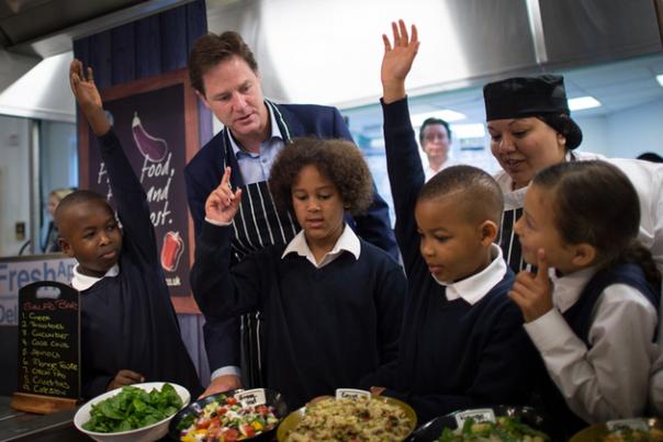 Nick Clegg joins pupils for school lunch (Photo credit: Stefan Rousseau/PA Wire) Deputy Prime Minister Nick Clegg infant free school meals launch