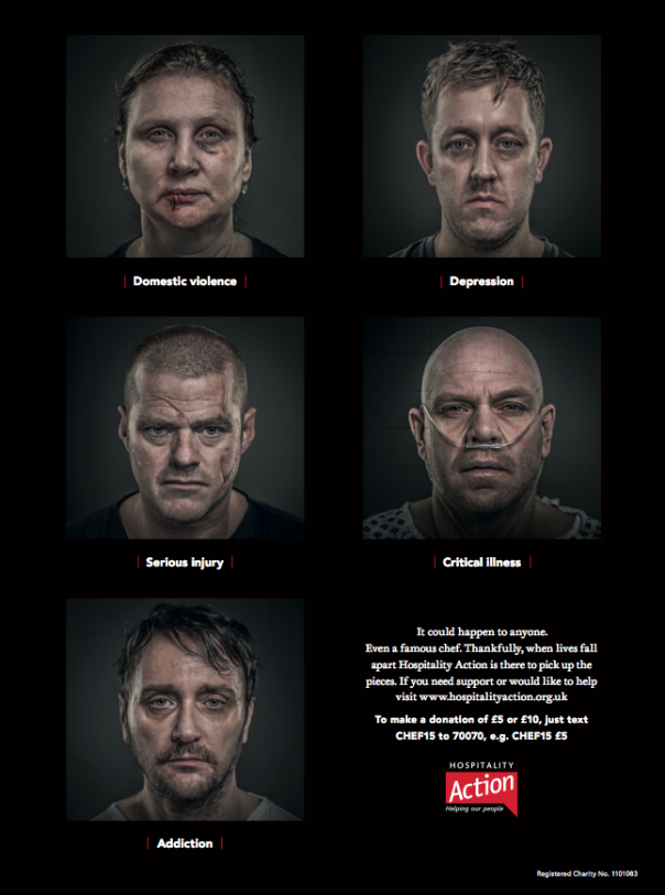 The campaign features five of the UK's most renowned chefs Hospitality Action unveils its biggest campaign in 10 years