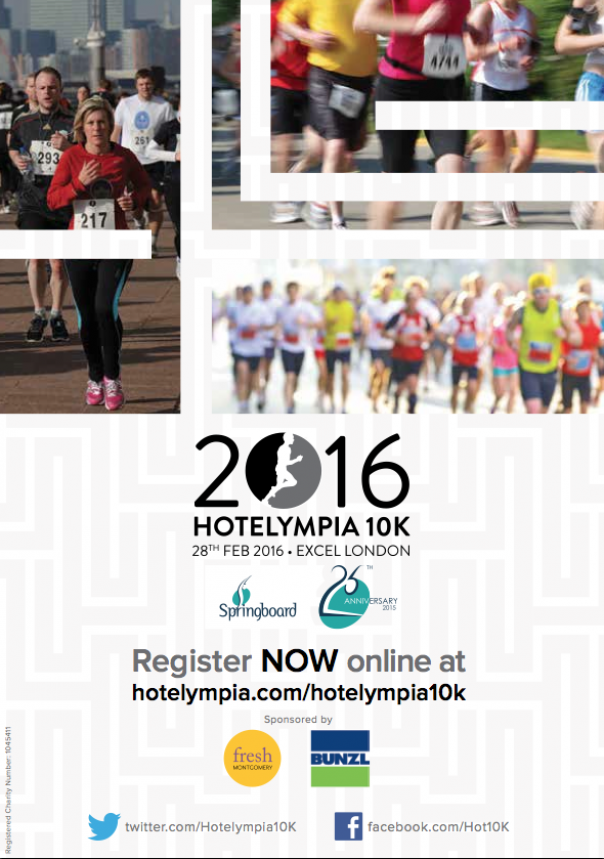The Hotelympia 10k will take place on 28th February 2016