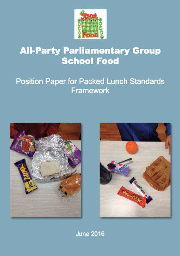 APPG on School Food details need for guidelines on packed lunches