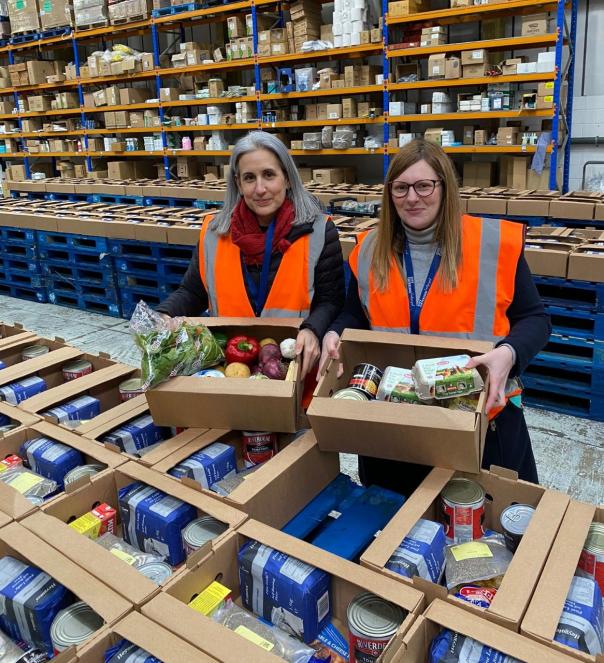 Southampton charity provides 1,200 Cooking at Home boxes to local families City Catering Southampton team preparing Cooking at Home boxes