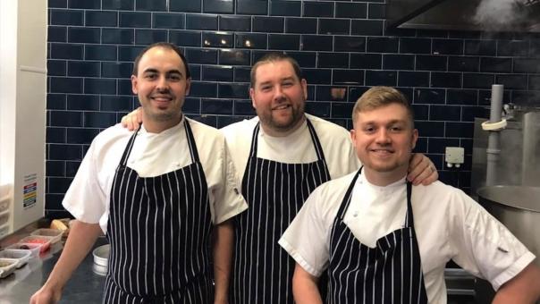 James Connolly, a chef from Edge Hill University (middle) James Connolly, a chef from Edge Hill University (middle)