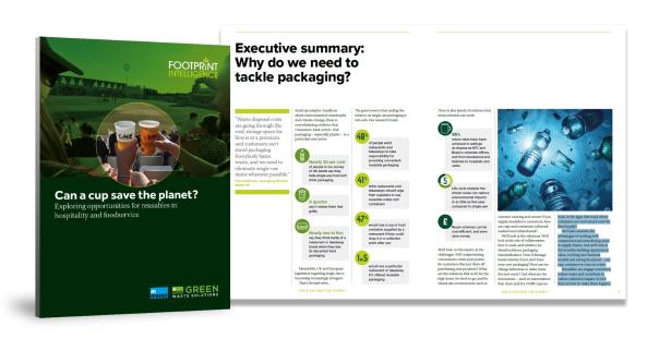 Report explores opportunities for reusables in hospitality & foodservice Report explores opportunities for reusables in hospitality & foodservice