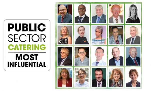 The Top 20 'most influential' people named by Public Sector Catering  magazine