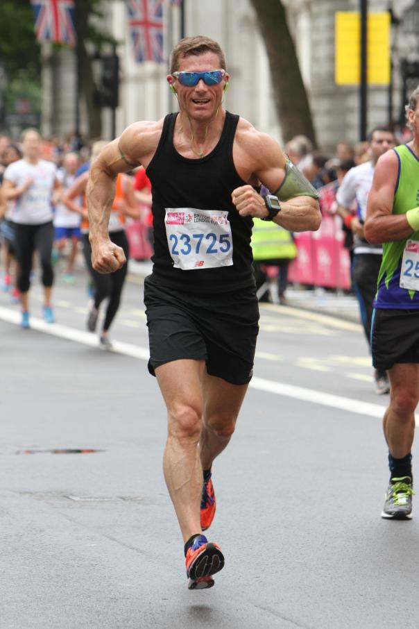 Troy Smith taking part in the British 10K Run 2014 Troy Smith taking part in the British 10K Run 2014