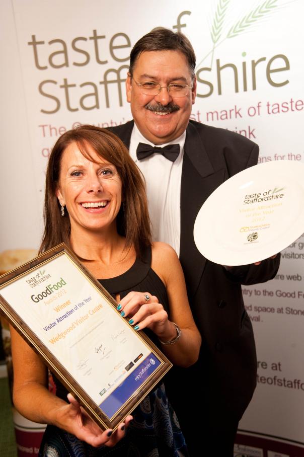 Award winners: Co-founder John Rathbone and Julie Gibson of Style Food Service