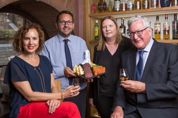 Fiona Richmond from Scotland Food & Drink (left) Fergus Ewing MSP (right) Scottish Food & Drink Fortnight celebrates tenth birthday