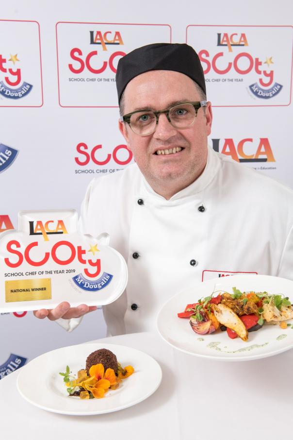 2019 winner Stephen Cross with his dishes