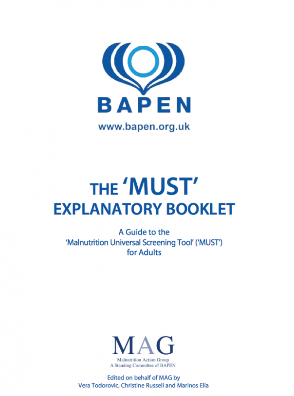 BAPEN MUST malnutrition screening tool