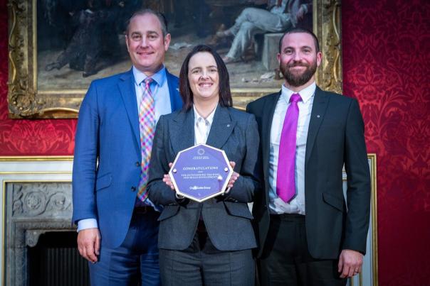 From left to right: Chris Moore, CEO, Jemma Smith, General Manager Trainer - Cardiff, Paul Clarkson, Quality and Training Manager