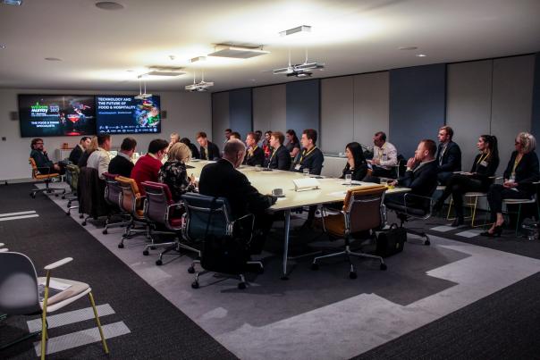 The technology in hospitality round-table at the Plexal centre Food technology hospitality