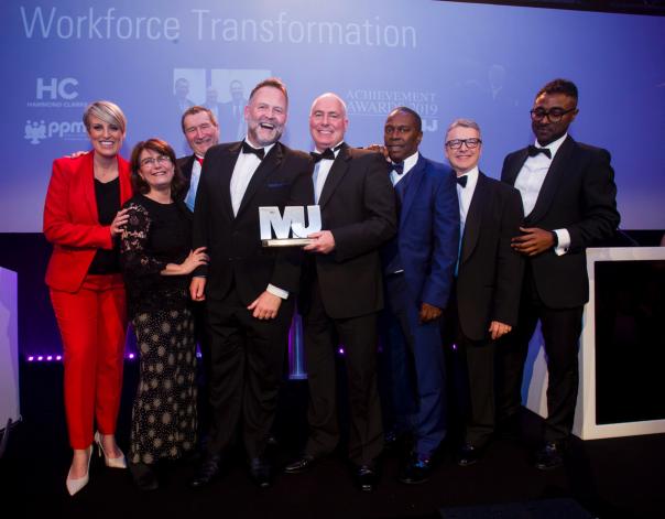 The Cityserve leadership team were presented with the award by BBC Breakfast News presenter Steph McGovern Midlands caterer adds national award to trophy cabinet Cityserve